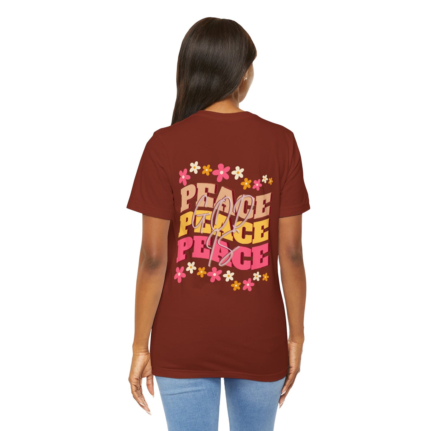 'Jesus, Prince of Peace' Floral Short Sleeve Tee for Faith and Love