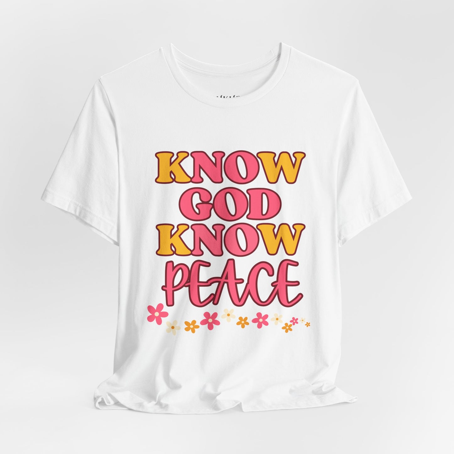 'Jesus, Prince of Peace' Floral Short Sleeve Tee for Faith and Love