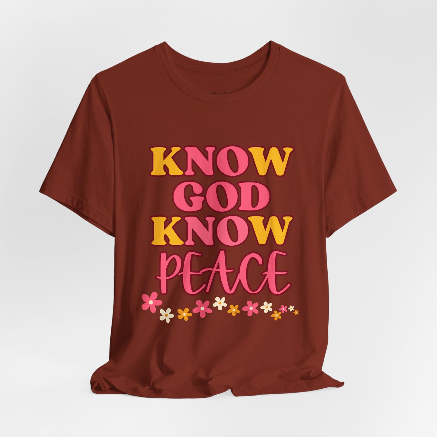 'Jesus, Prince of Peace' Floral Short Sleeve Tee for Faith and Love