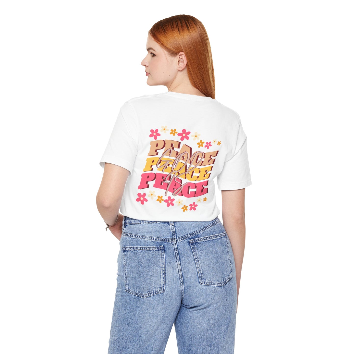 'Jesus, Prince of Peace' Floral Short Sleeve Tee for Faith and Love