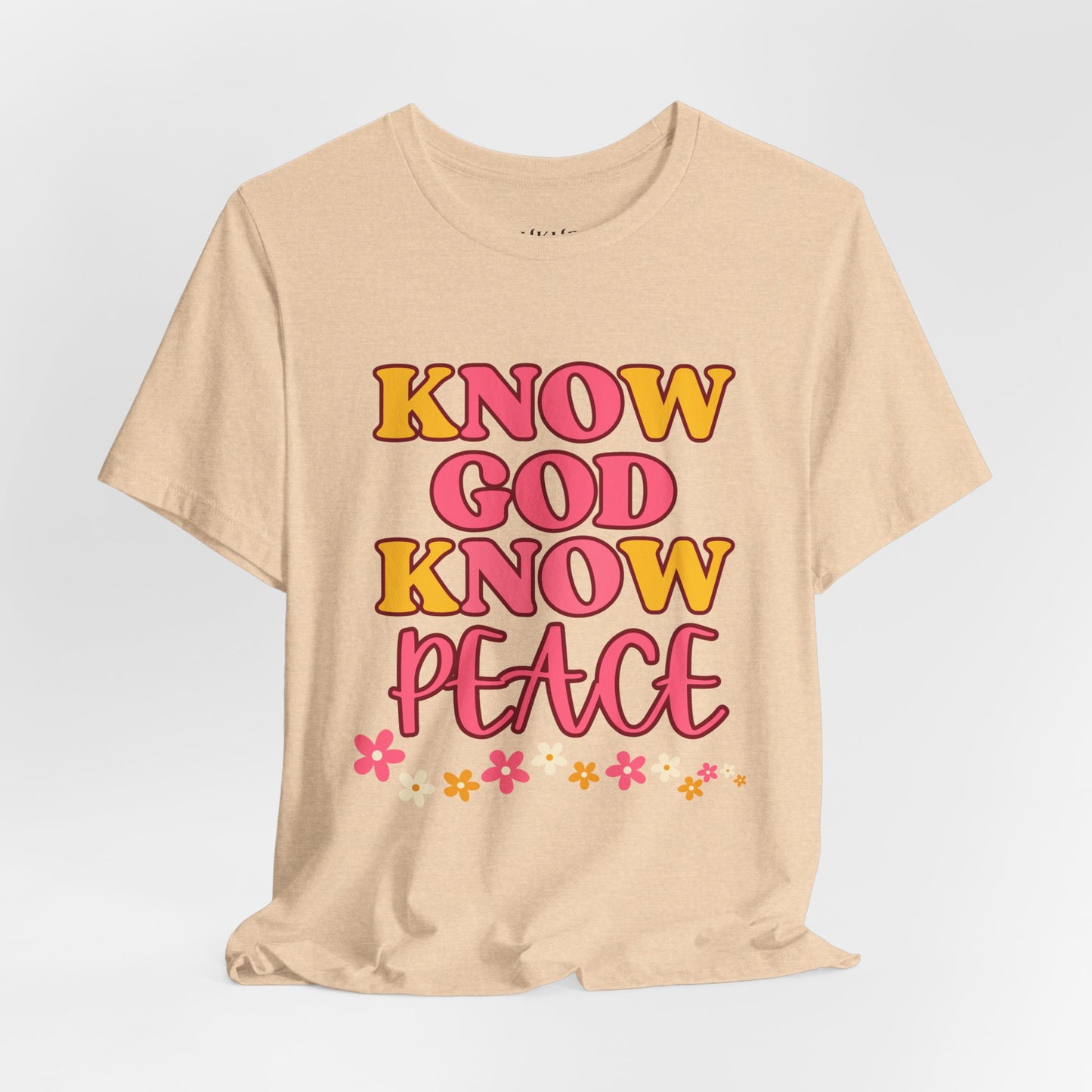 'Jesus, Prince of Peace' Floral Short Sleeve Tee for Faith and Love