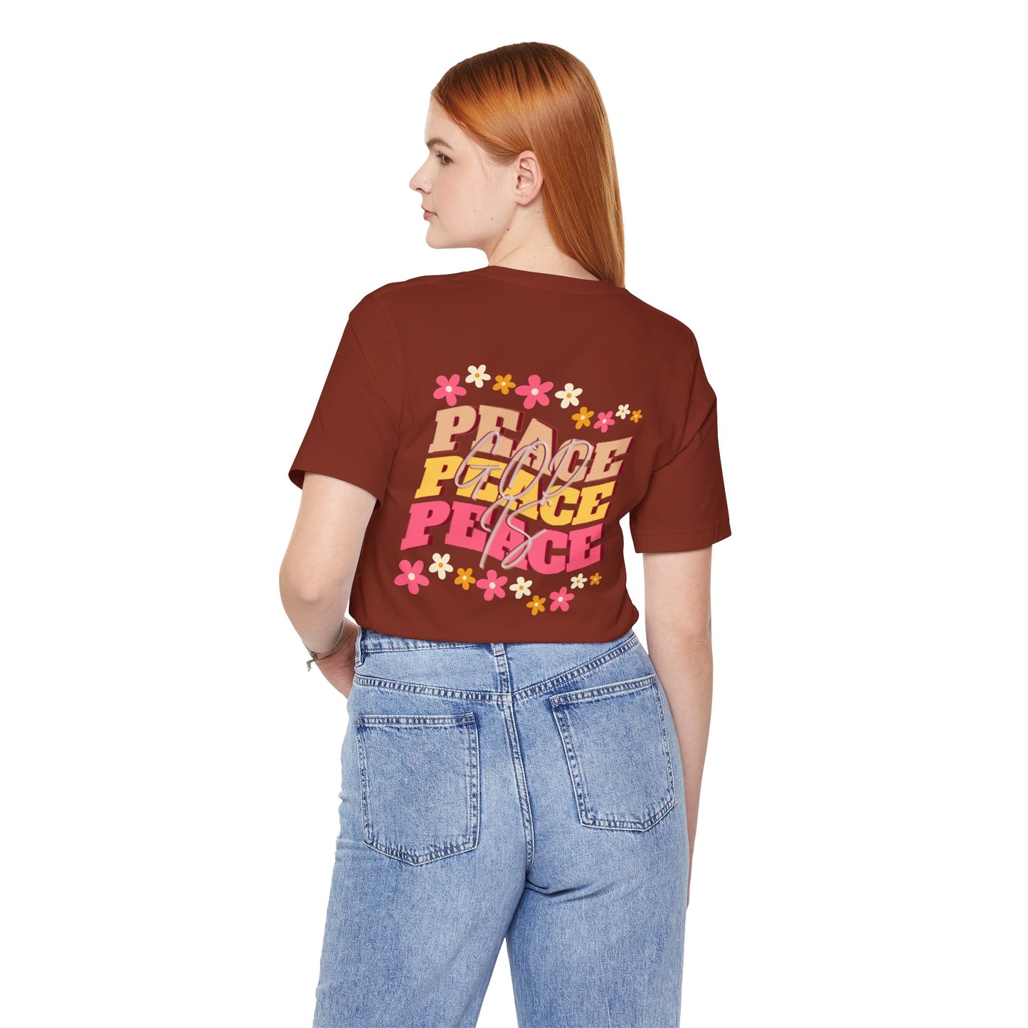 'Jesus, Prince of Peace' Floral Short Sleeve Tee for Faith and Love